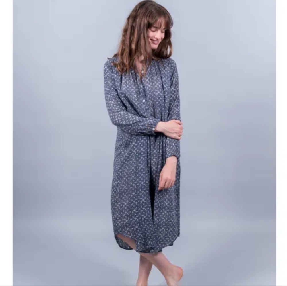 SCARLETTE ATELIERS Paris Marge Cotton Floral Dress M/L - Picture 7 of 14